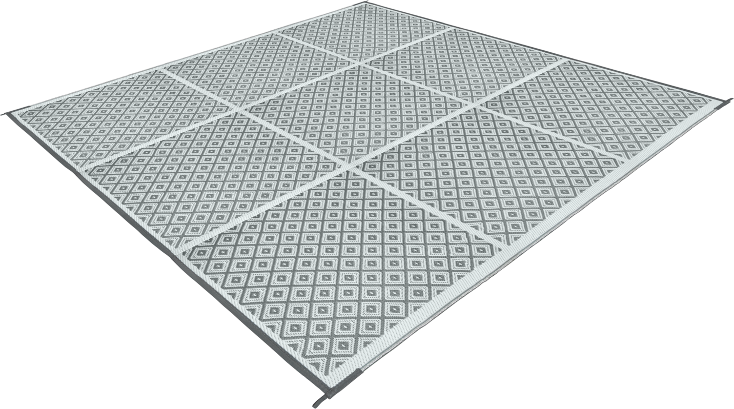 Berger Square kaksipuoleinen telttamatto, kaksi kokoa 250x250cm