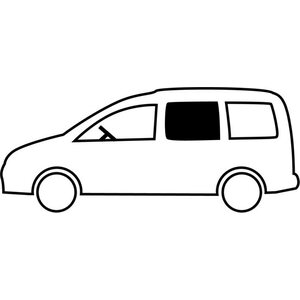 Carbest Kiinteä ikkuna VW Caddy Maxi 2008-2020, Vasen etu