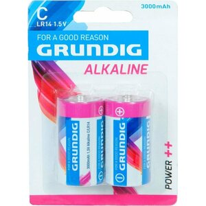Berger Grundig-alkaliparisto Baby C, 2 kpl