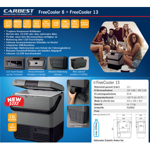 Carbest FreeCooler 13 L
