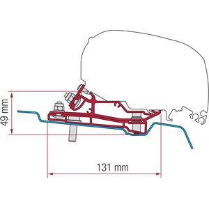 Fiamma (R) F65/F80 kiinnityssarja Ford Transit L4H3, 400cm