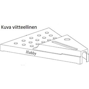 Hobbyn aisakotelo 250 cm leveään vaunuun valk.