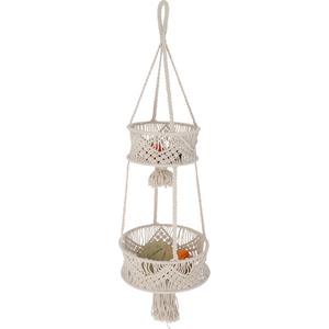 Camplife macrame ripustettava säilytyskori