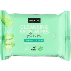 Sence Aloe Vera kasvojen / käsien puhdistusliinat 20 kpl