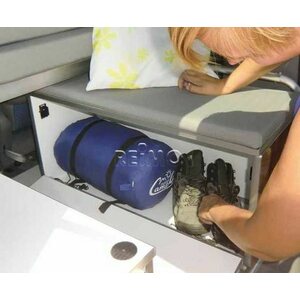 Istuin ja tarvikelaatikko n. 60 L Mini-camperiin