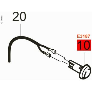Truma (R) Combi 4 / 6E,Varioheat Huonetermostaatin tuntoelin
