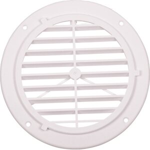 Tuuletussäleikkö pyöreä ulkoa halk. 164 mm, musta